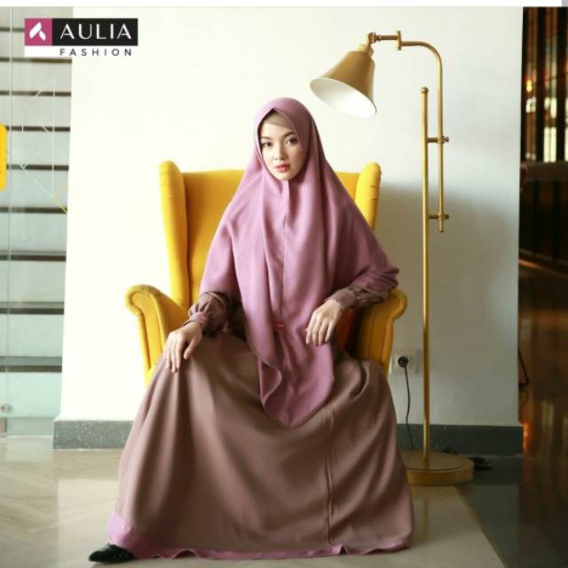(Koleksi Aulia terlengkap & Open reseller) Azeeza set nude original aulia fashion