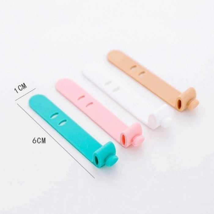 Pengikat Penggulung Kabel Cable USb Headset Warna Candy Polos Karet