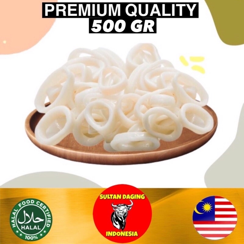 

CUMI RING 500 GRAM IMPORT DARI MALAYSIA/ CUMI CALAMARY/ CUMI CALMARI/ CUMI RING CALMARI/ CUMI FROZEN