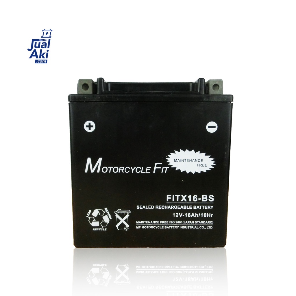 Aki Motor Motorcycle Ytx1Lbs Mf 12v 16ah 10hr