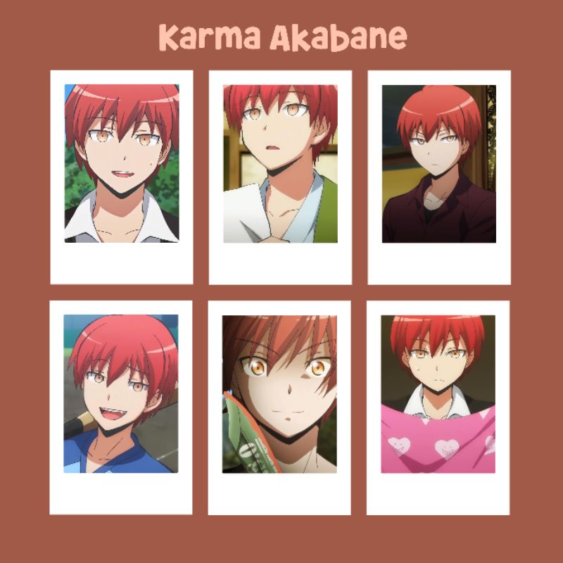 Polaroid Anime Assassination Classroom Karma Akabane Nagisa Shiota Rio Kayano Kaede Irina bitchy sen