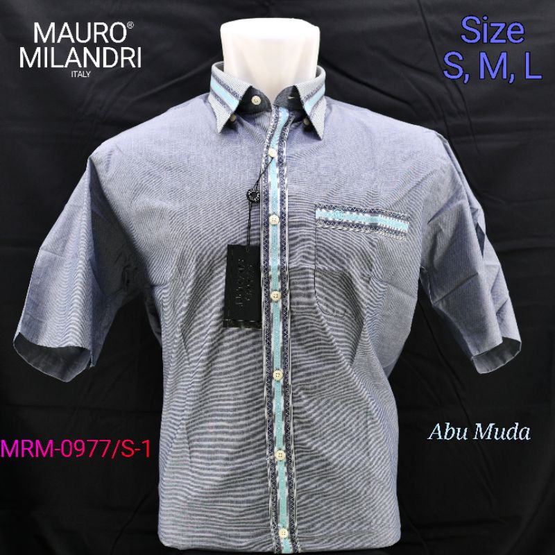 Kemeja Formal Pria Lengan Pendek Mauro Milandri MRM-0977/S-2