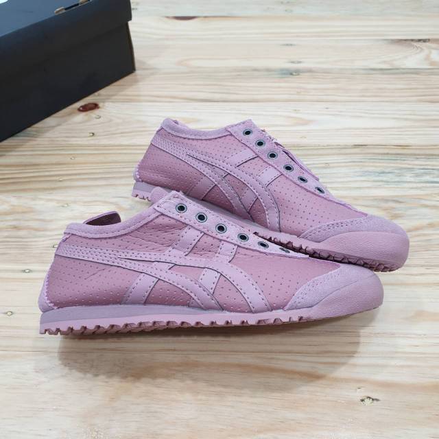 ONITSUKA TIGER SLIP ON LEATHER PINK