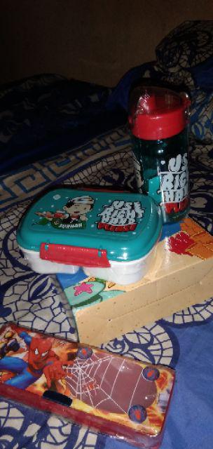 Lunch Box Set/tempat Makan Anak/lunch Set Afrakids