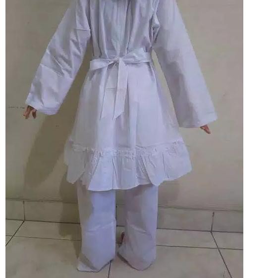 Paling Dicari  Setelan Manasik Putih Anak / Gamis Celana Anak Putih TK SD ,,...