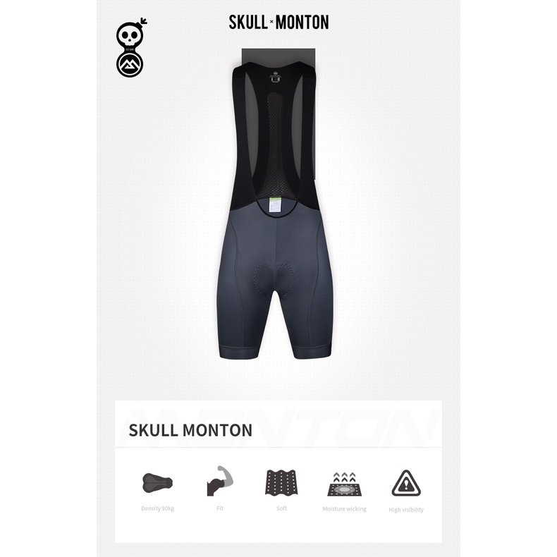 Celana BIB MENS Monton Urban Skull Monton Gray / BIB