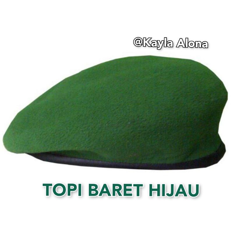 TOPI BARET HIJAU