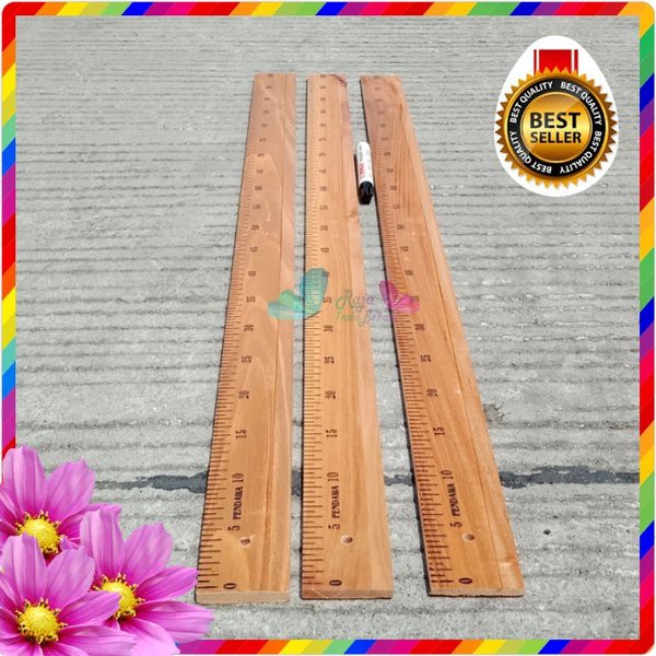 

Spesial Penggaris Mistar Kayu 1meter 100 cm Kualitas OK Penggaris Kayu 100cm terbaik