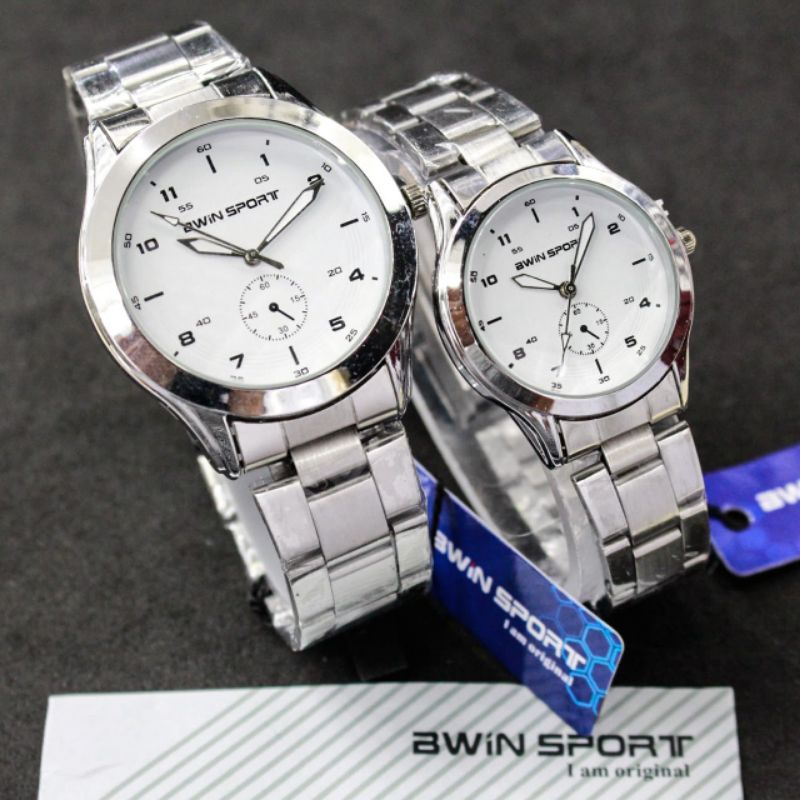 Jam tangan pria Wanita Couple Bwin Sport Original M1042