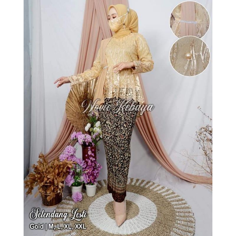 SETELAN KEBAYA AURORA SELENDANG SERUTY/KEBAYA TERLARIS/KEBAYA TERMURAH