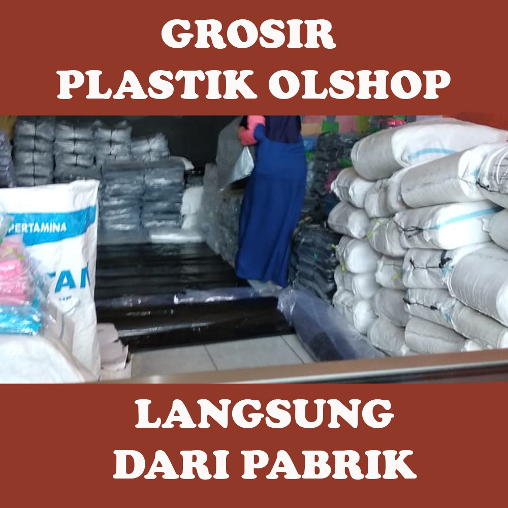 Plastik Olshop Grosir Plastik Plastik Packing Plastik HD Tanpa Plong Murah Ukuran 30x40 Warna Silver