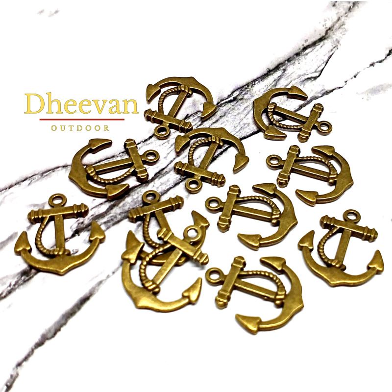 Jangkar Aksesoris Gelang Bandul Paracord Charm Antik DIY