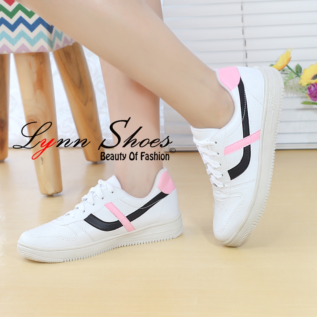 Lynn Sepatu Sneakers Wanita SK17K - Merah / Pink