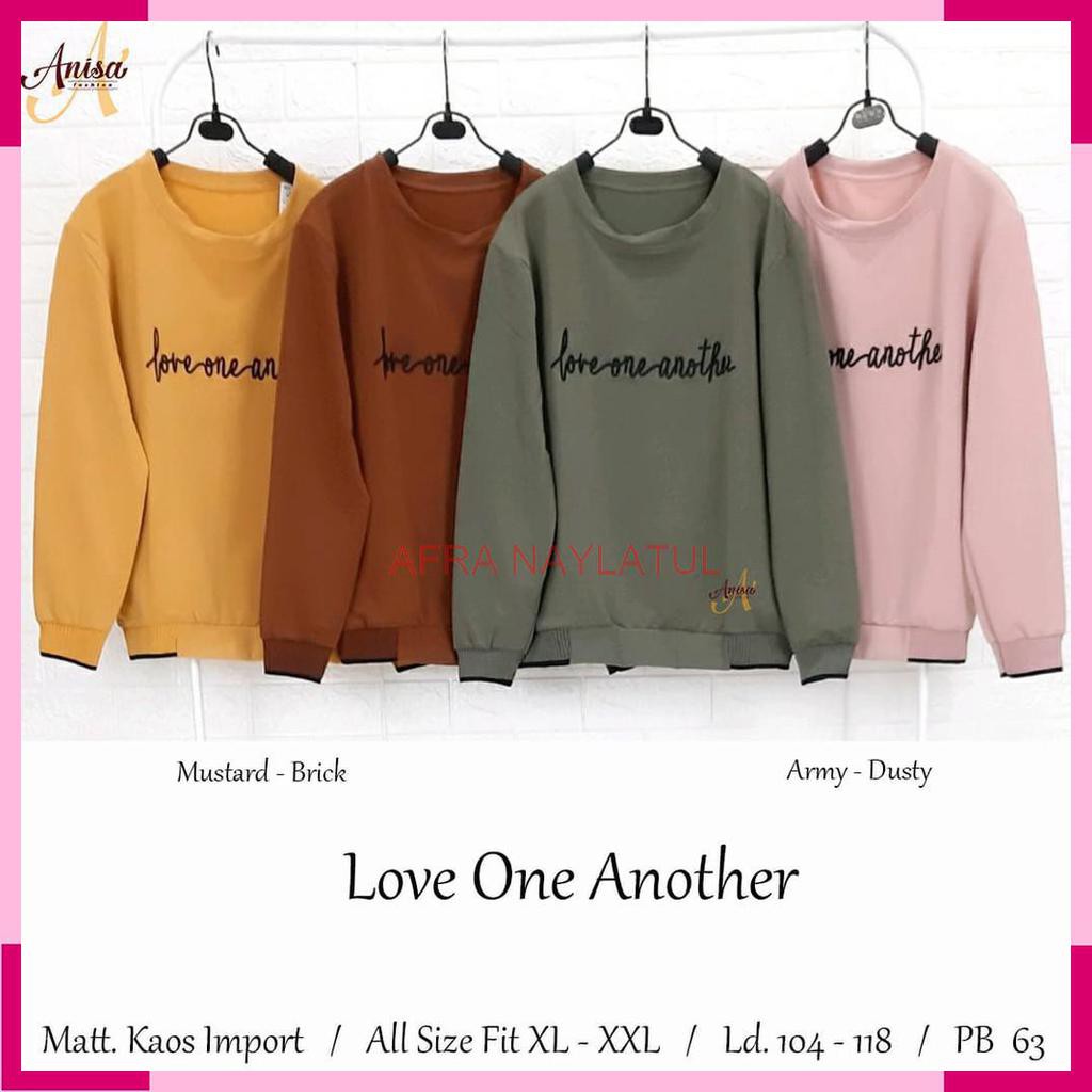 SWEATER LOVE ONE ANOTHER. FASHION WANITA. BY ANISA