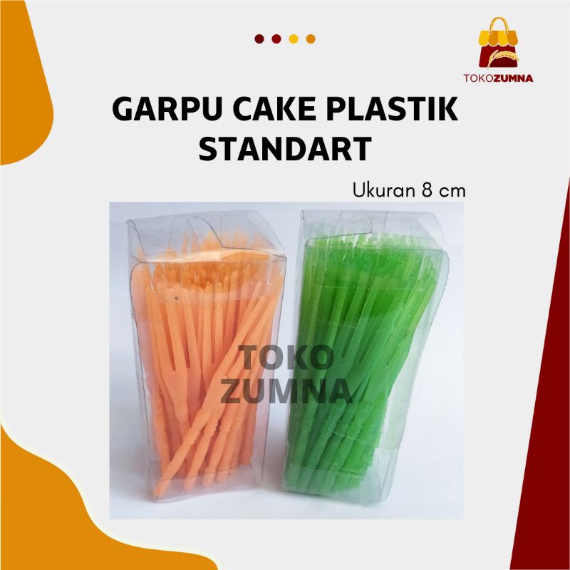 Garpu Plastik Kecil / Garpu Tart / Garpu Kecil Warna