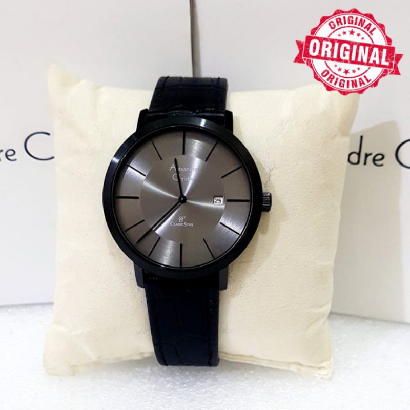Alexandre Christie Pria AC 8599 Jam Tangan Alexander Christie Pria Black