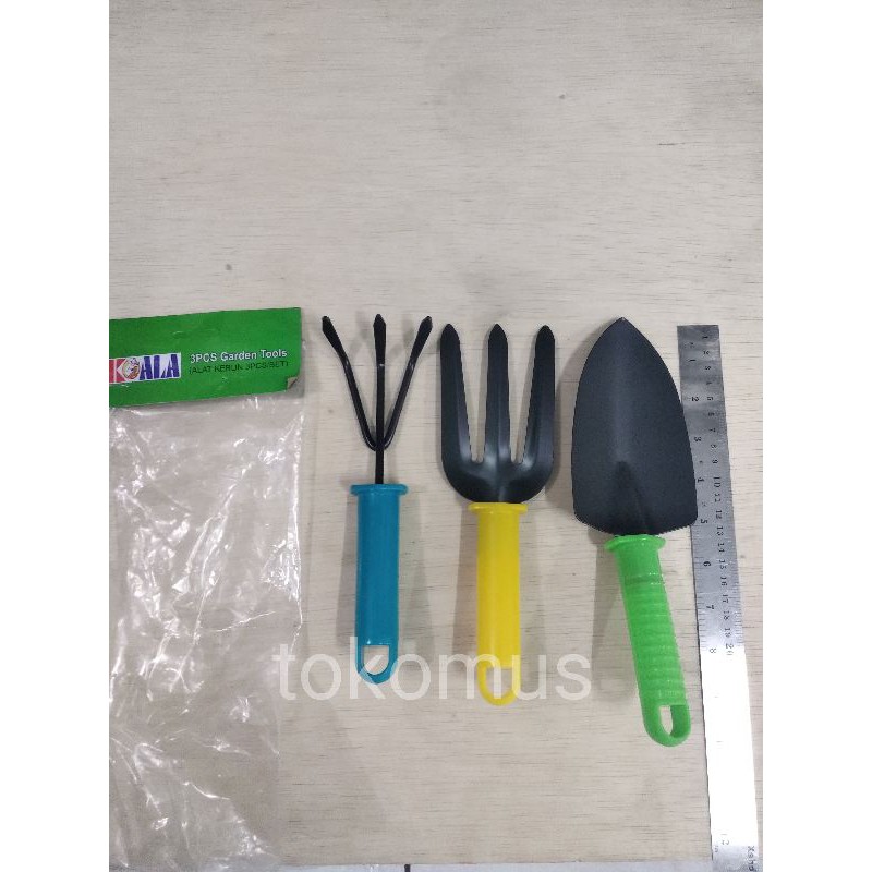 Garden Tool 3 Pcs/Alat Kebun Sekop Mini Garpu Set 3 Pcs-KOALA