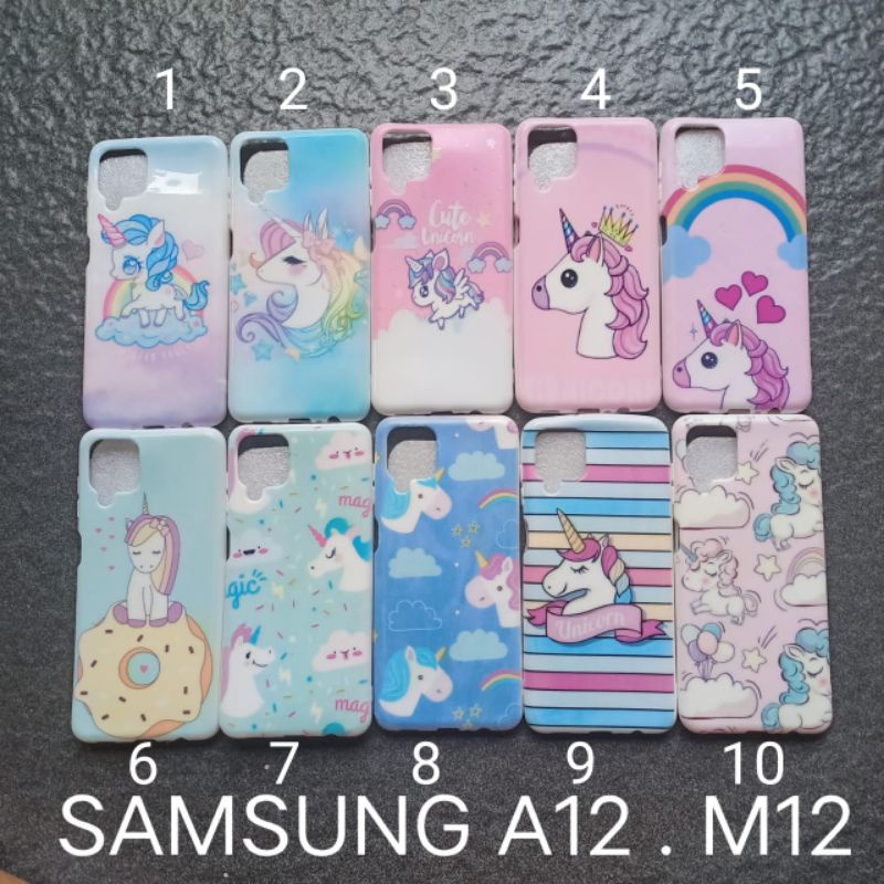 Case gambar Samsung A12 . M12 . F12 motif cewek ( 4 motif ) soft softcase softshell silikon cover casing kesing housing