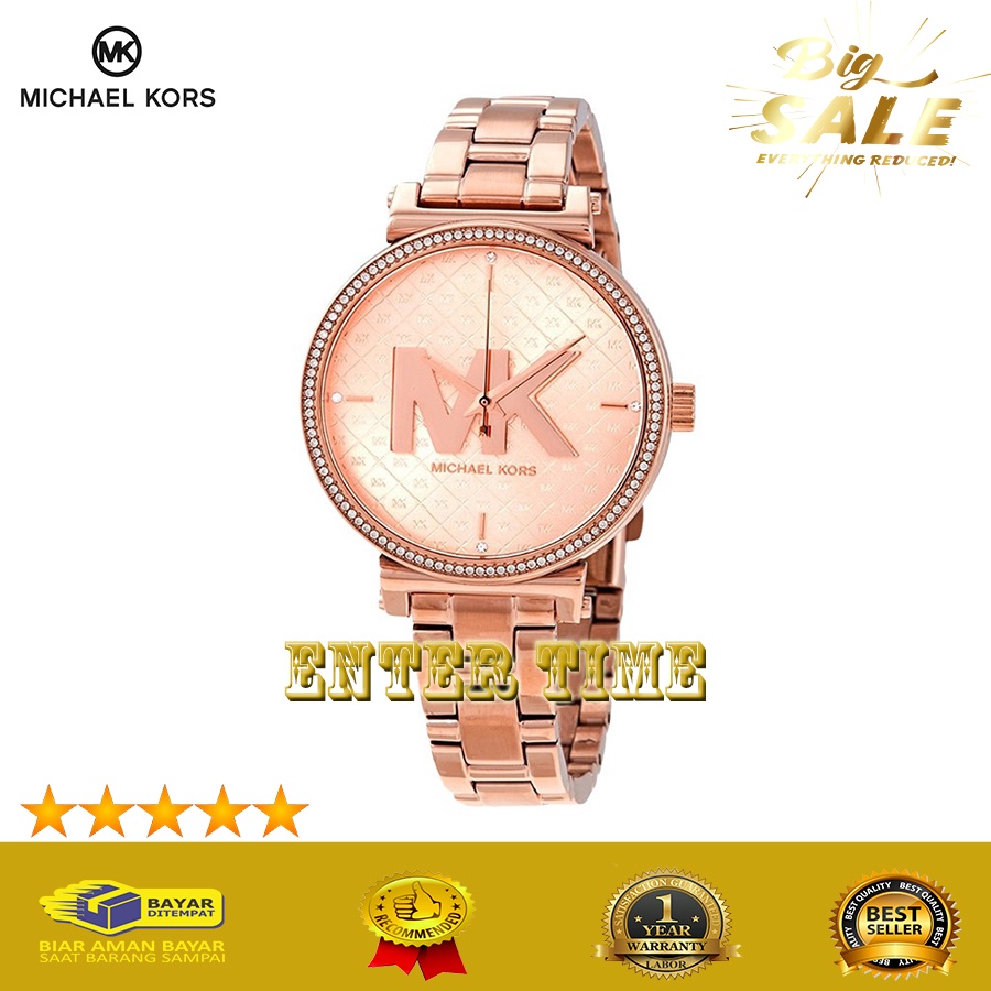 HOT SALE  JAM TANGAN WANITA BRANDED MICHAEL KORS TYPE MK4335 STAINLESS JAM TANGAN GROSIR TERPERCAYA 