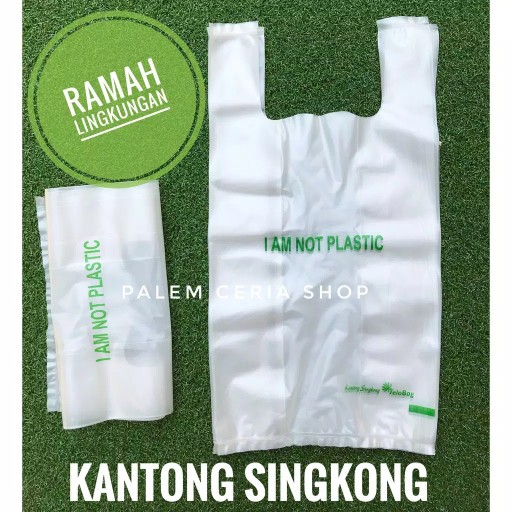 Kantong (17x32cm) Ramah Lingkungan Dari Singkong - Produk Indonesia