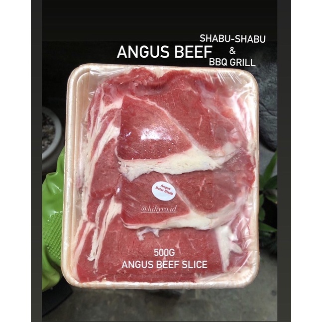 

ANGUS BOLAR BLADE SLICE BEEF BBQ | SUKIYAKI / YAKINIKU / SHABU-SHABU / DAGING SAPI IMPORT-HALAL