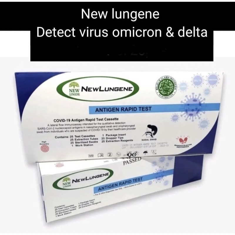 ALAT RAPID TEST ANTIGEN LUNGENE MERAH PUTIH ORIGINAL KEMENKES AKD