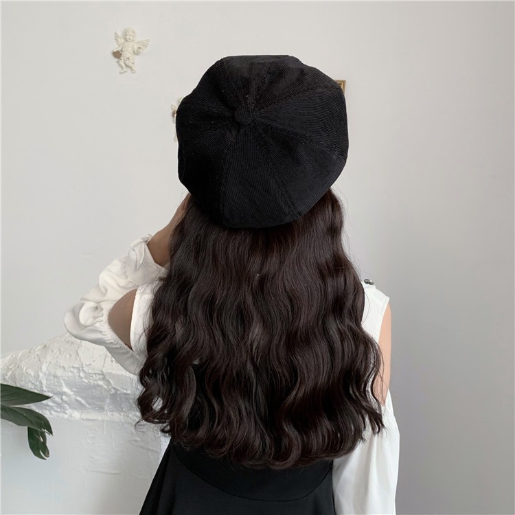 TBCO topi labu beret corduroy baret hat retro style high quality import korea jepang