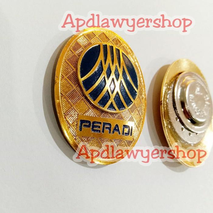 Pin | Pin Peradi Oval Logo Terbaru Pin Peradi Oval Magnet / Pin Pengacara