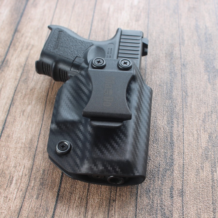 kydex holster iwb glock 26 27 motif karbon