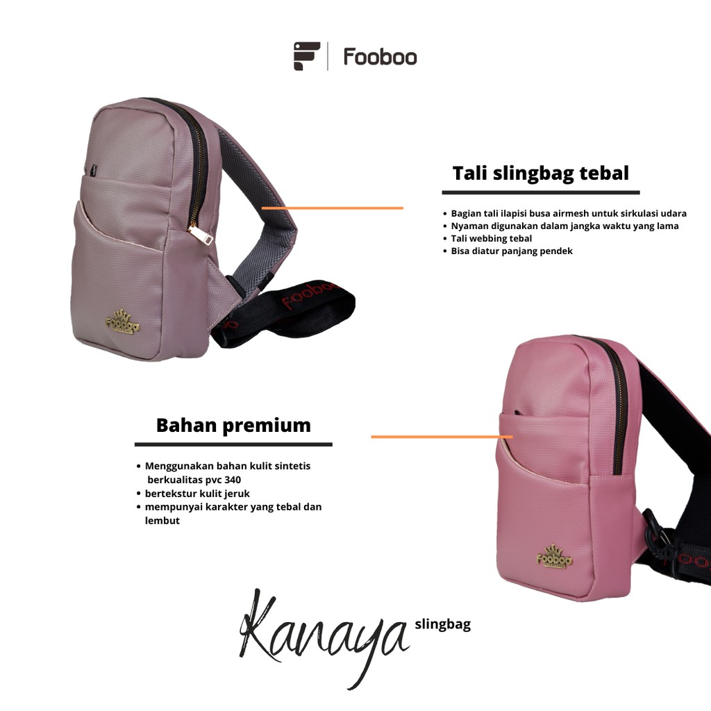 FOOBOO TAS SELEMPANG SLINGBAG WANITA