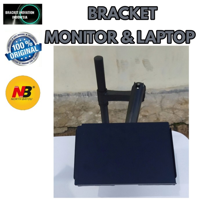 bracket laptop braket note book North bayou H80 Gas spring jepit meja