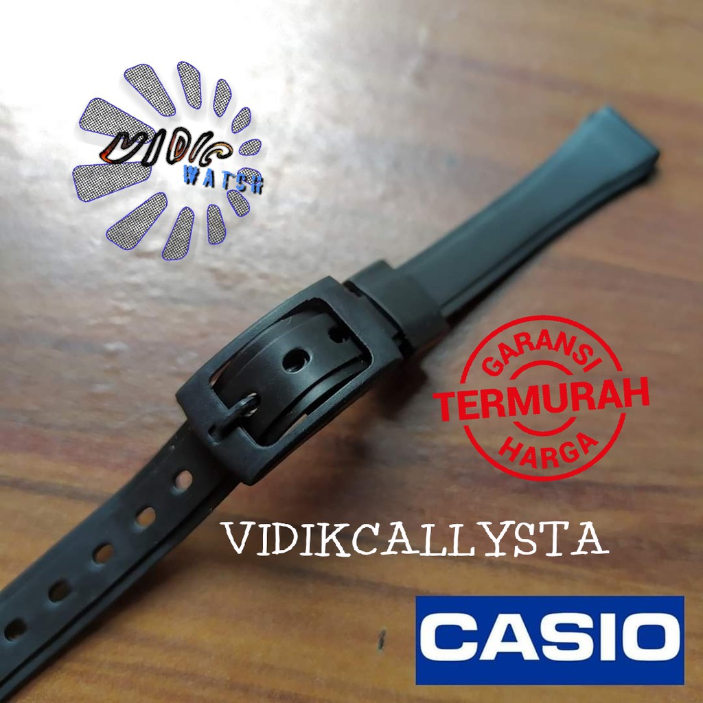 Strap Tali Rubber Karet 12mm 14mm 16mm 18mm 20mm  Casio 12 14 16 18 20 MM