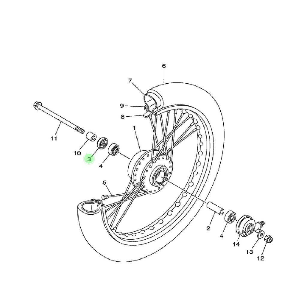 SIL SEAL RODA DEPAN KANAN JUPITER Z 105 110 LAMA BURHAN NEW 115 ROBOT Z1 ORIGINAL YGP 93106-20816