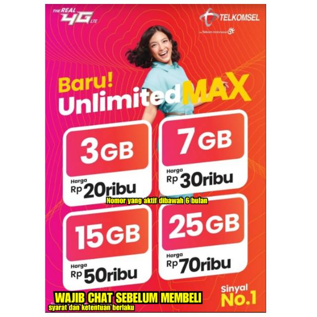 Isi Ulang Unlimited Telkomsel As Simpati Loop Shopee Indonesia