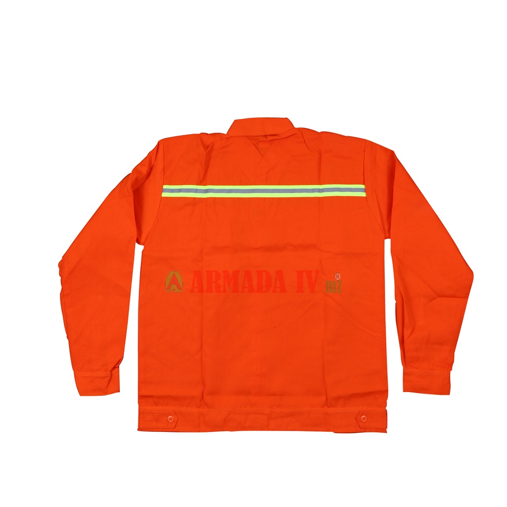 Baju Wearpack PANJANG OREN Scotlet Hijau Baju Kerja Safety Orange