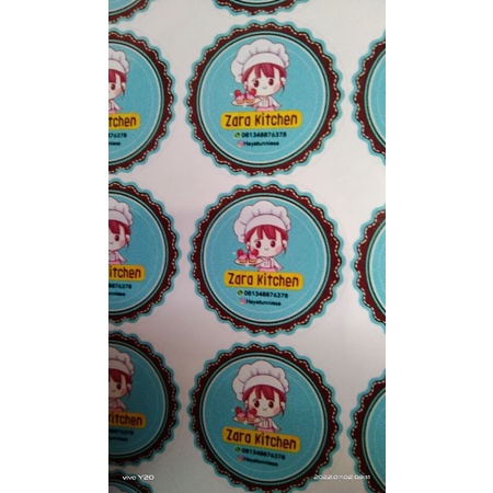 

Stiker label makanan ukuran 5cmx5cm