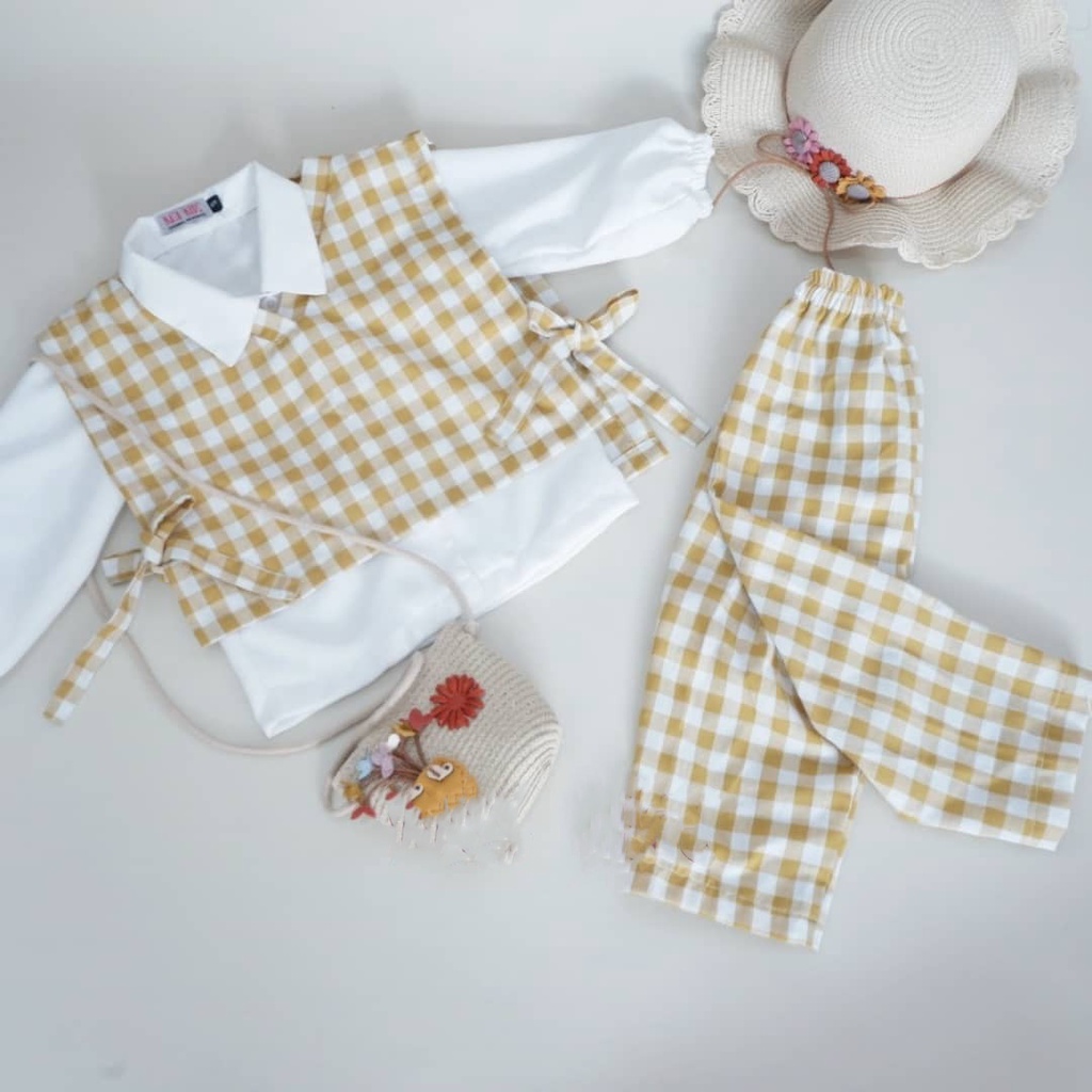 Setelan Anak Perempuan Usia 1-11 Tahun CHIKA SET 3 in 1 Baju Anak Perempuan / Pakain Anak perempuan