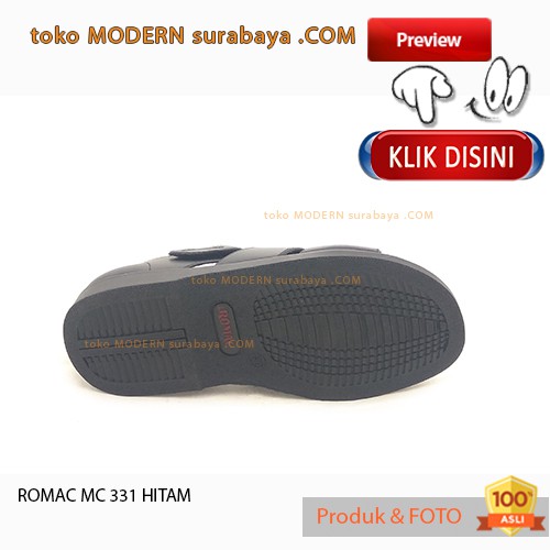 ROMAC MC 331 HITAM Sepatu Kasual Sopan Pria Slip On