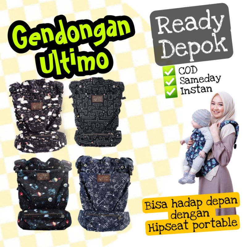READY Ultimo cuddle me DEPOK gendongan bayi anak newborn sscm ransel mshape ultimo baru ultimo motif
