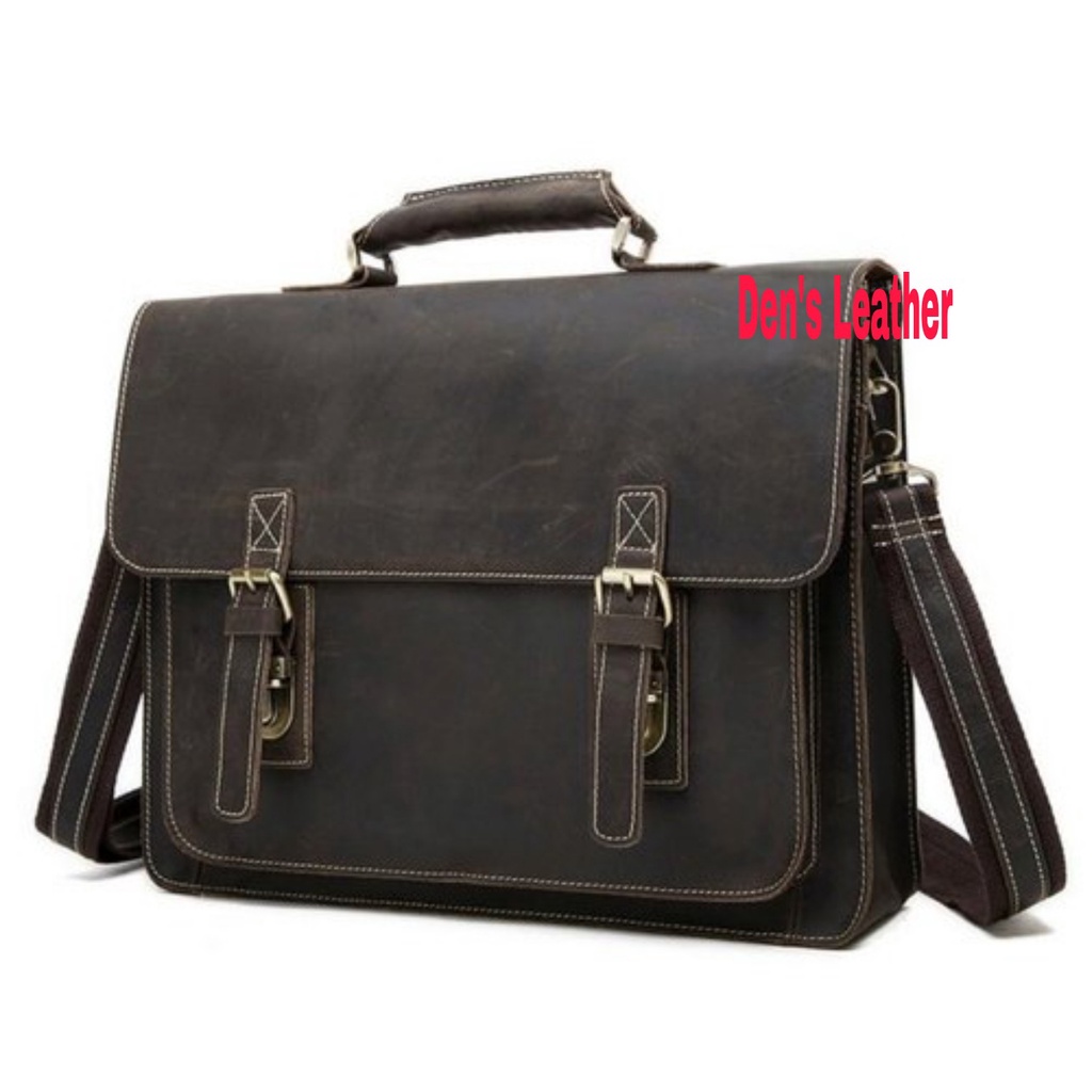 Tas pria laptop kulit asli garut, tas pria 100% kulit asli.DL30