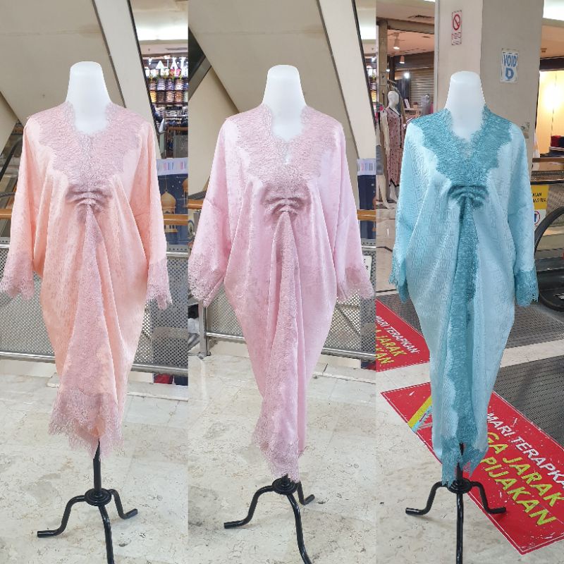KAFTAN WANITA LENGAN PANJANG/KAFTAN RENDA LANCE VISCOSE VISKOS