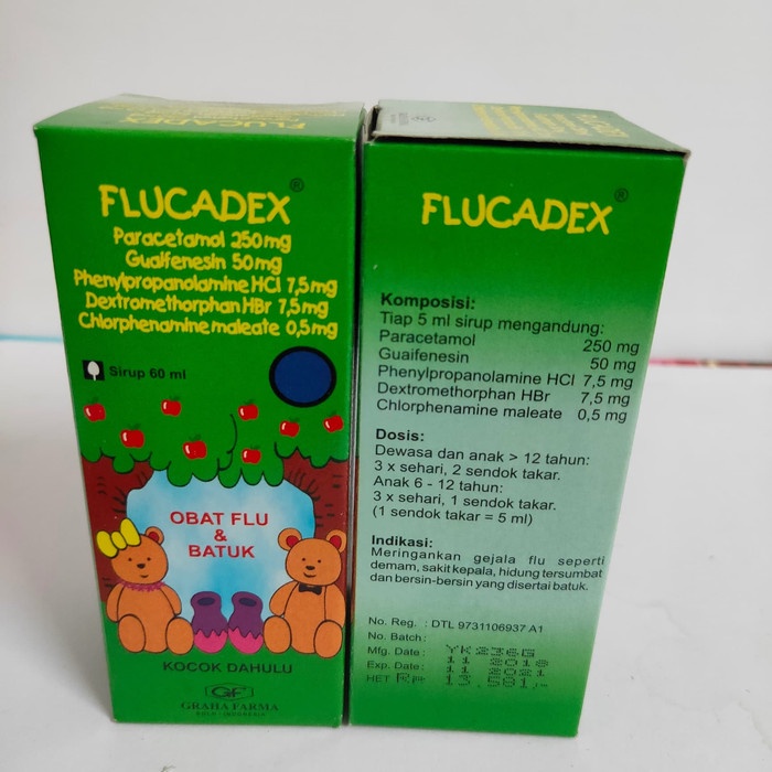 Flucadex Sirup obat batuk pilek bayi anak AMPUH