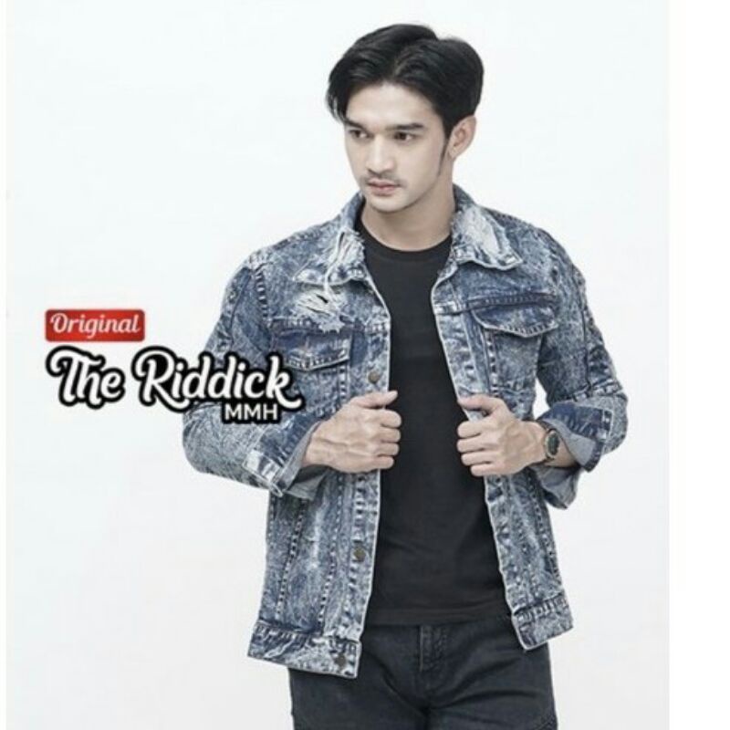 Jaket Jeans Woshing Pria Jaket Jeans Sobek Belakang Jaket Jeans Distro Pria Jaket Pria