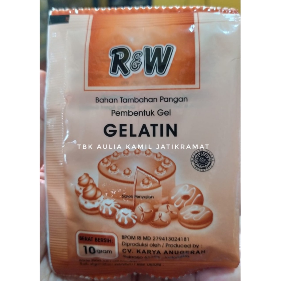 

GELATIN R&W - RAJAWALI 10 gr Pembentuk Gel