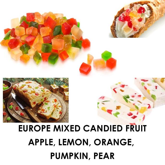 

500gr Europe Premium Candied Mixed Fruits (Buah Kering)