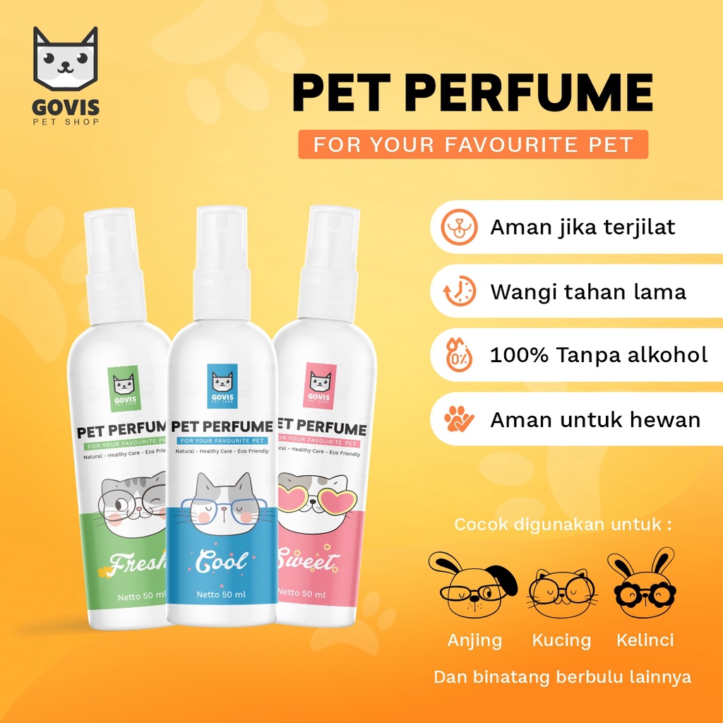 Parfum Kucing Pengharum Bulu Anabul 3 in 1 Kemasan Spray 50 ML