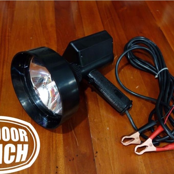 Handheld Spotlight Berburu bohlam HID 35 watt, jarak tempuh 1,2km