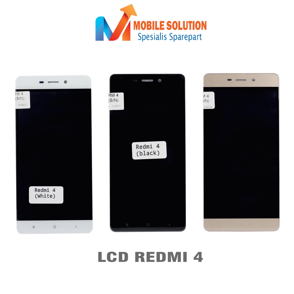 Grosir LCD Xiaomi Redmi 4 Fullset Touchscreen ORIGINAL 100% Garansi 1 Bulan + Packing / Bubble