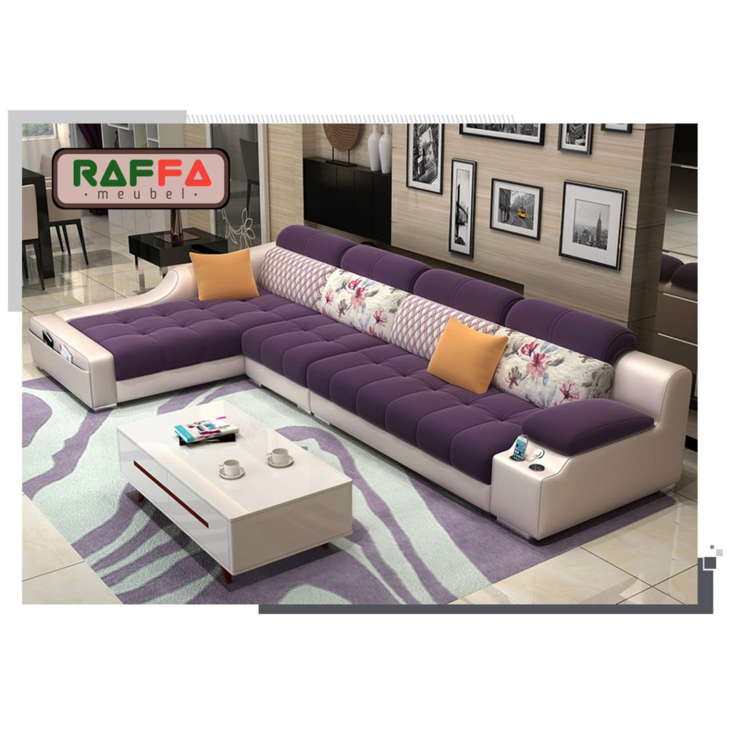 L41 RAFFA MEUBEL - Sofa Leter L - Sofa Minimalis Modern - Sofa Ruang Tamu/Keluarga - Kursi Sofa