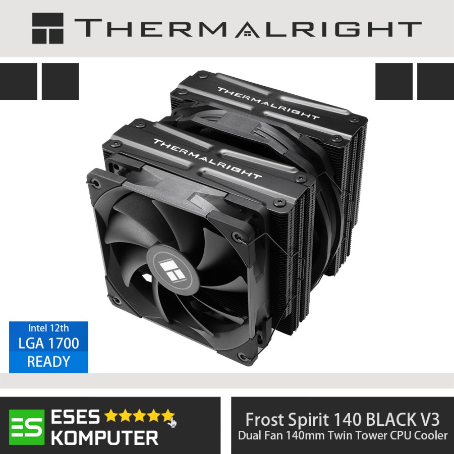 HSF THERMALRIGHT Frost Spirit 140 BLACK V3 | Twin Tower 140 CPU Cooler